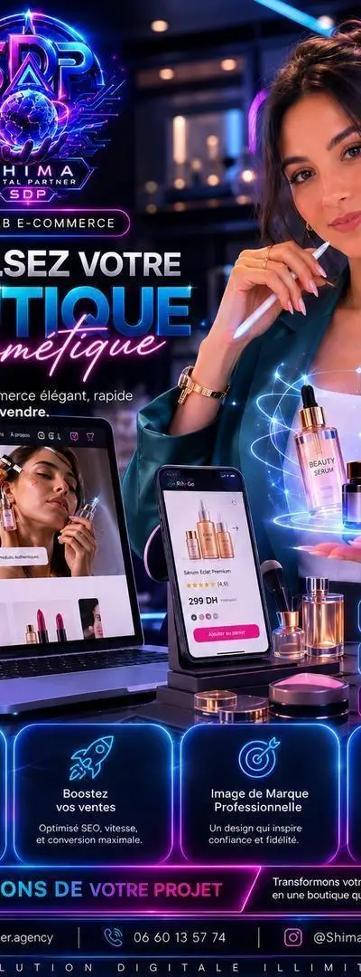 Site e-commerce pour produits cosmétiques