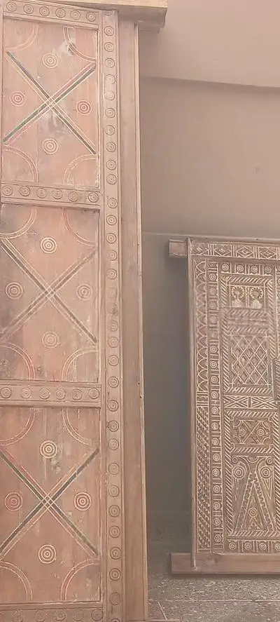 Portes Berbères Artisanales en Bois Massif