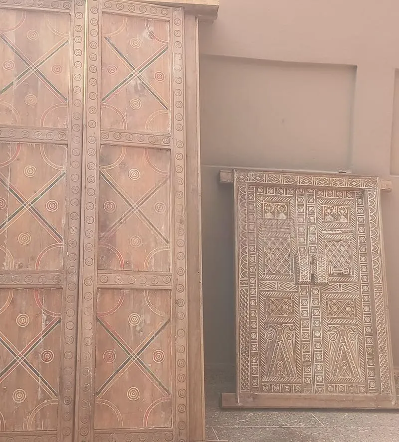 Portes Berbères Artisanales en Bois Massif