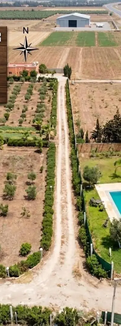 À louer Villa - Ferme à Nouaceur de 5000m² - équipée