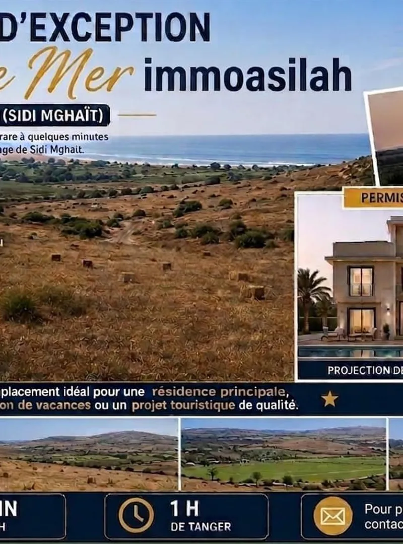Terrain vue mer avec autorisation villa