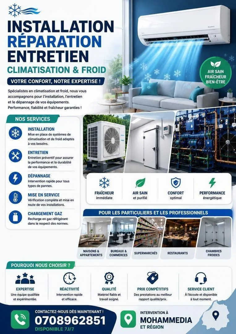 Spécialiste en climatisation et froid industriel