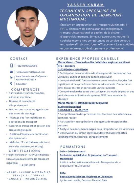 Technicien Spécialisé en Transport et Logistique
