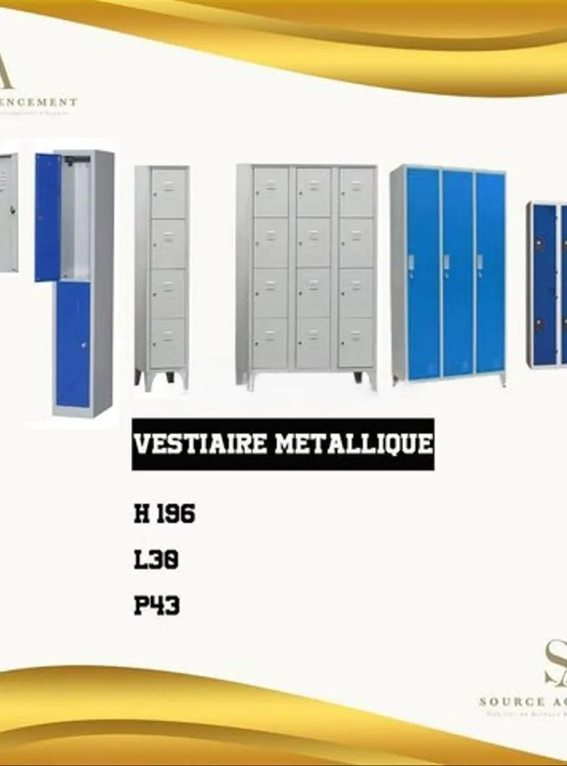 MONOBLOC ET VESTIAIRE DE BONNE QUALITE