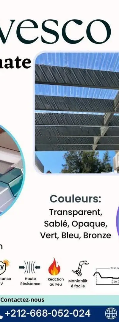Polycarbonate Nervesco Ondulée