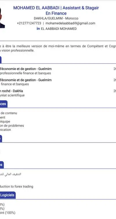 Assistant financier & Bancaire