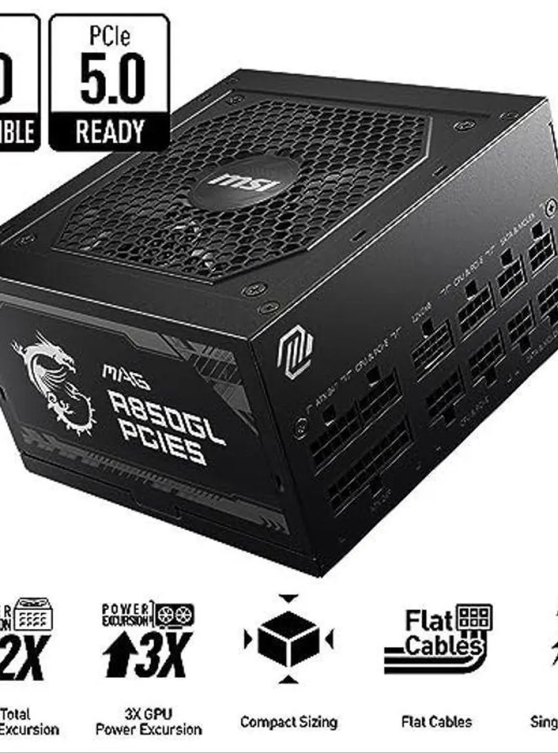 MSI MAG A850GL PCIE5 Bloc D’alimentation