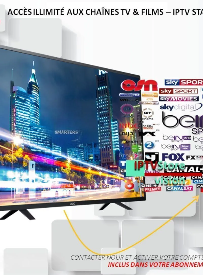 IPTV Europe & Monde HD/Full HD/4K Support 7j/7