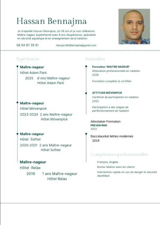 Maître nageur