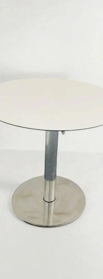 Table haute bar inox pro ajustable en hauteur