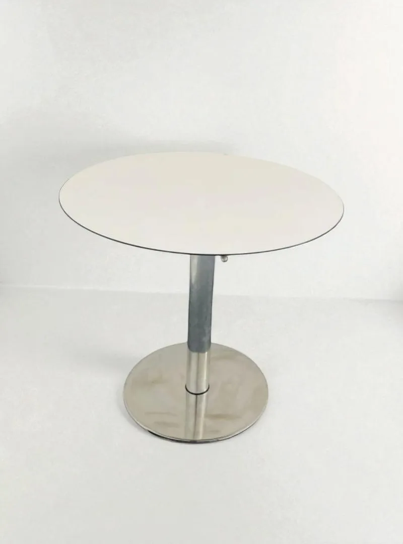 Table haute bar inox pro ajustable en hauteur