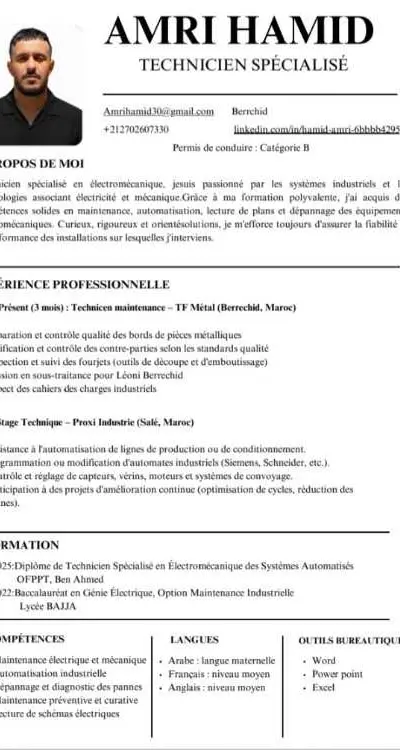 Technicien Maintenance