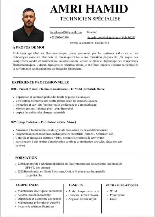 Technicien Maintenance