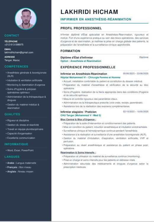 Infirmier en anesthésise et réanimation