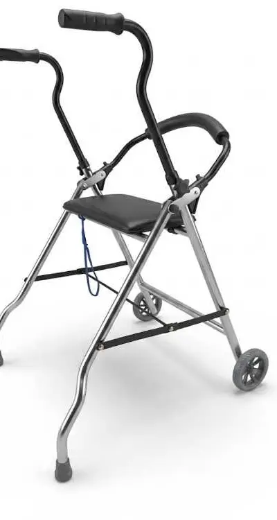 Déambulateur a 2 roues+assise مشاية لكبار السن