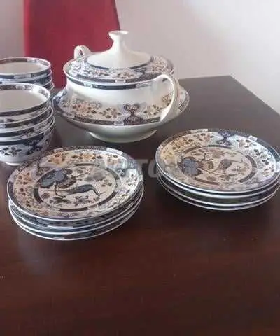 SERVICE 8 BOLS / SOUS BOLS SOUPIERE TAOUS PUR BLEU