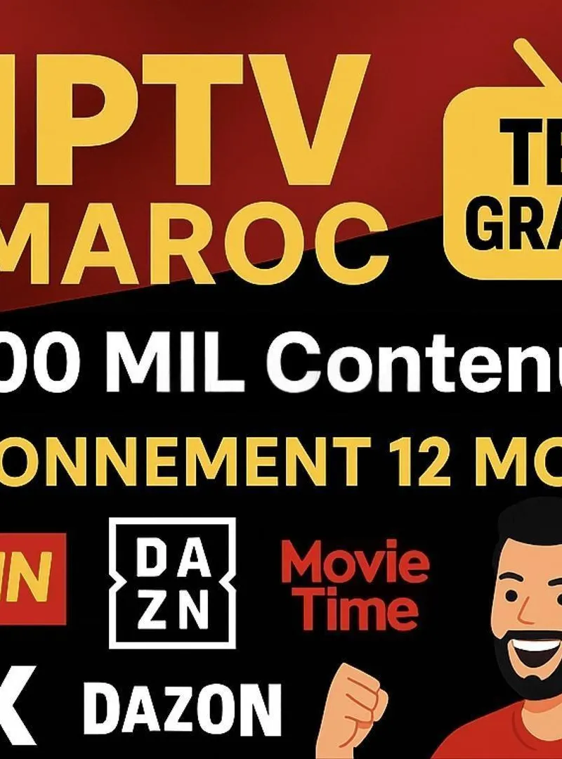 IPTV stable qualité confirmée 12 mois