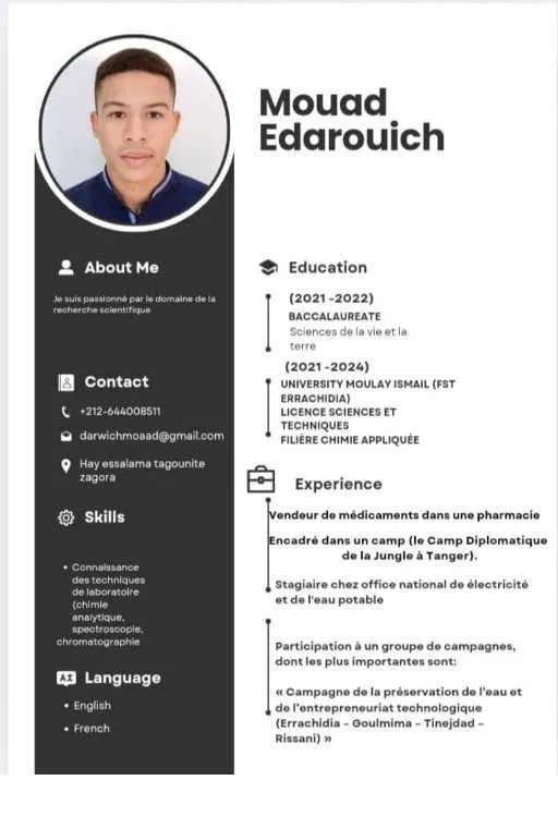 Candidature – Vendeur polyvalent