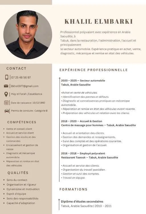 Restauration, Administration & Automobile