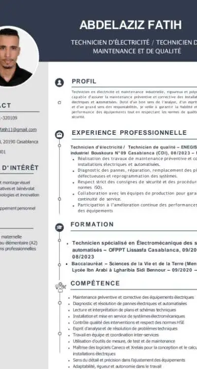Technicien maintenance/chef Qualité