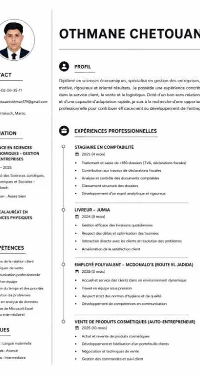 Gestion – emploi / stage rémunéré