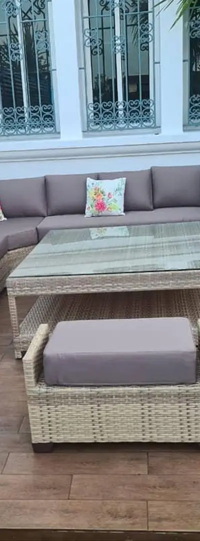 Salon et table à manger pour jardin