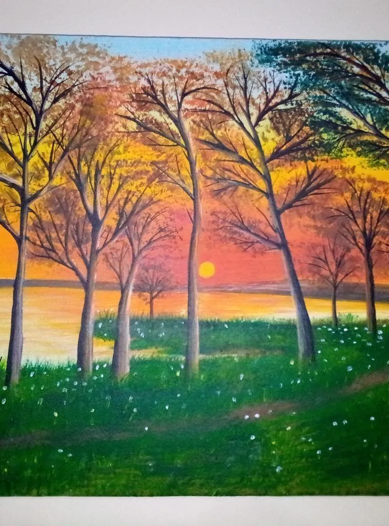 Tableau original peint à la main sur toile