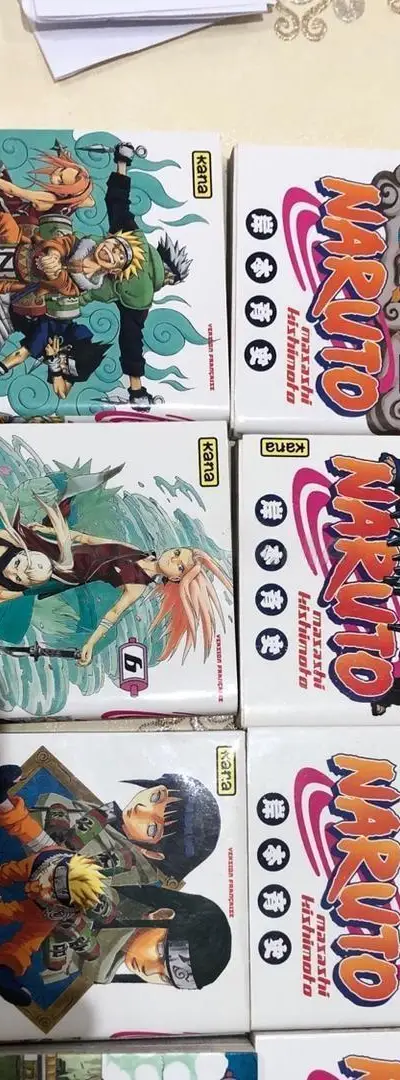 Naruto livres 1-2-3-4-5-6 9 et 72. Figures optionnelles