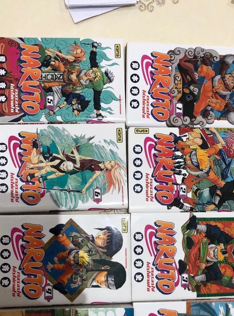 Naruto livres 1-2-3-4-5-6 9 et 72. Figures optionnelles