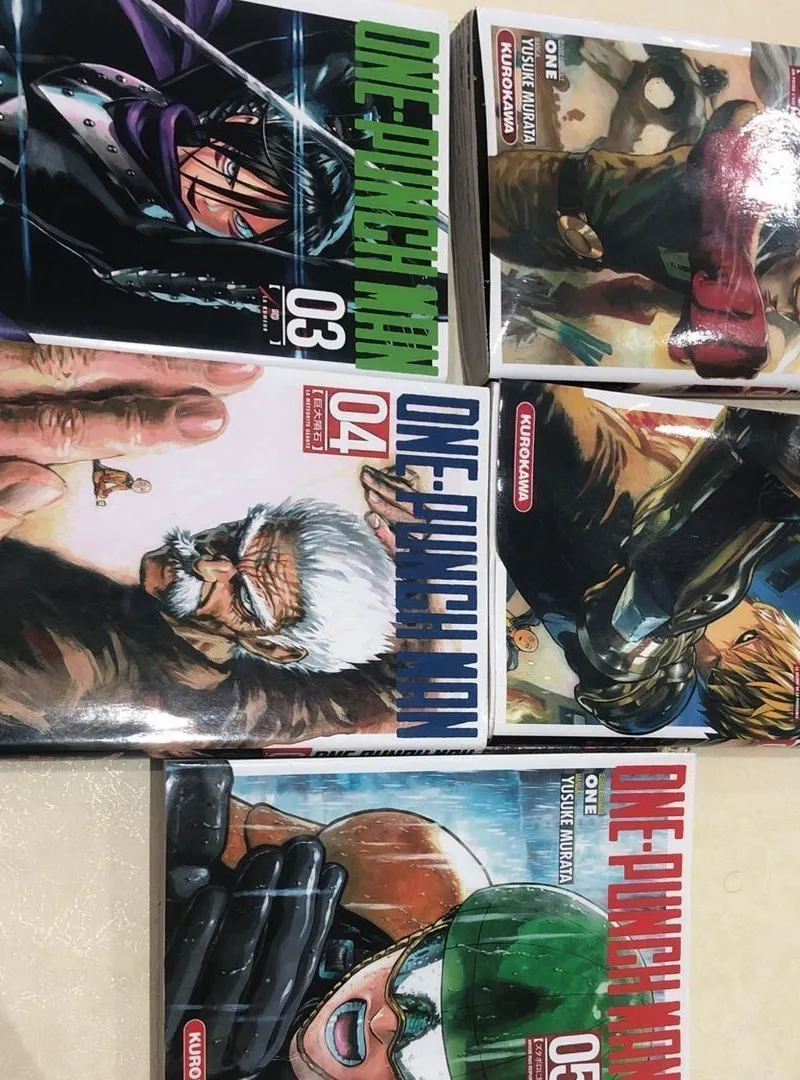 Manga One Punch Man tomes 1-2-3-4-5 (bon)