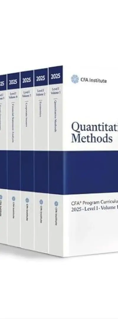 Livres CFA Niveau 1 2025