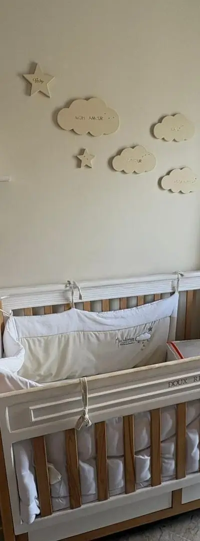 Chambre complète bébé – Style bois & blanc