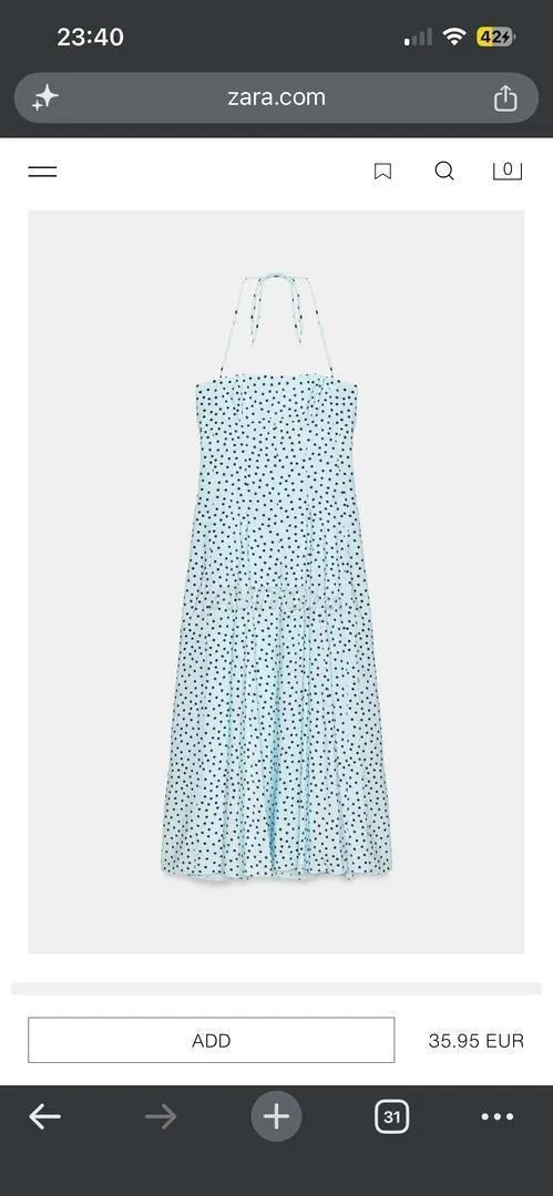 Robe Zara taille XL