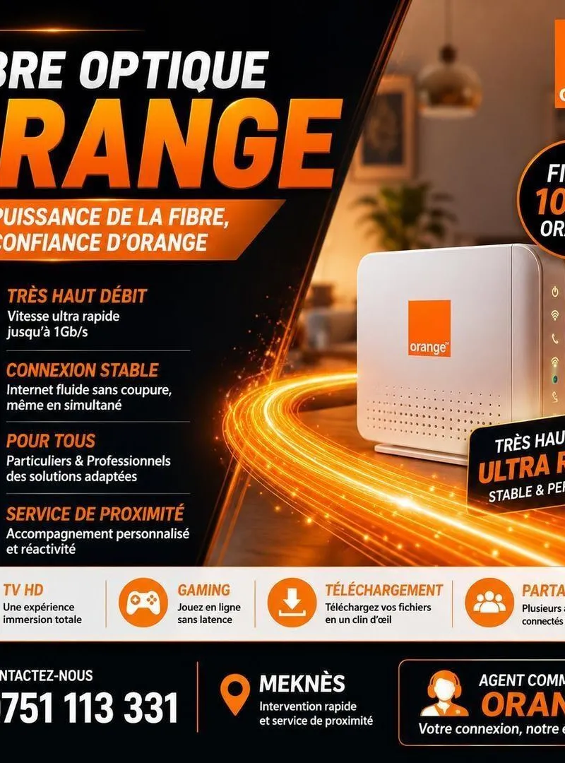 Fibre optique Orange