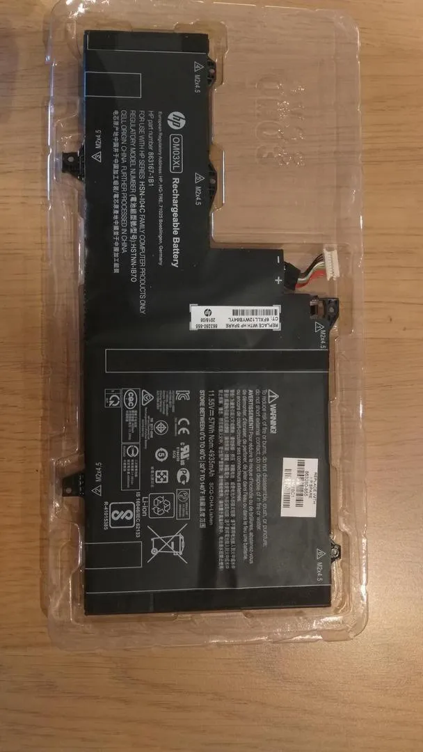 Batterie rechargeable pour ordinateur portable HP OM03XL