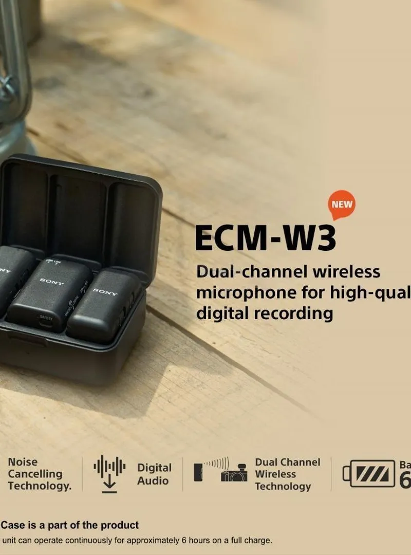 Microphone professionnel Sony ECM-W3