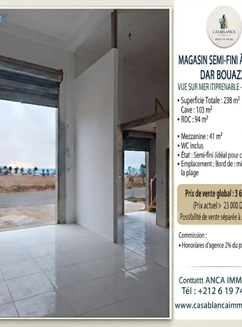Magasin Face la mer prix cassé