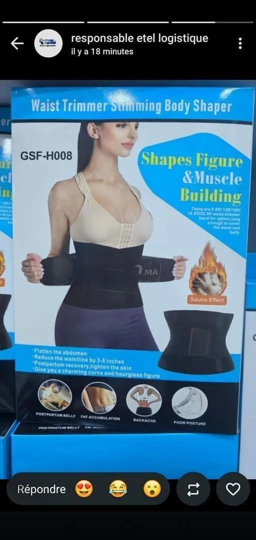 Ceinture de maintien abdominal, ceinture de soutien lombaire