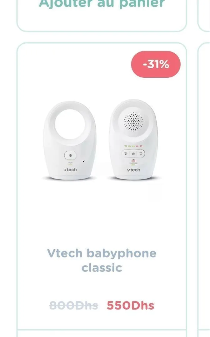 Baby phone VTech blanc