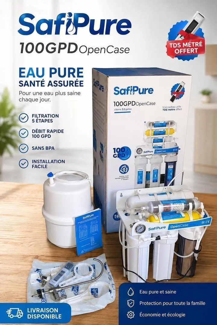 Filtre à eau SafiPure 100GPD OpenCase quasi neuf à vendre