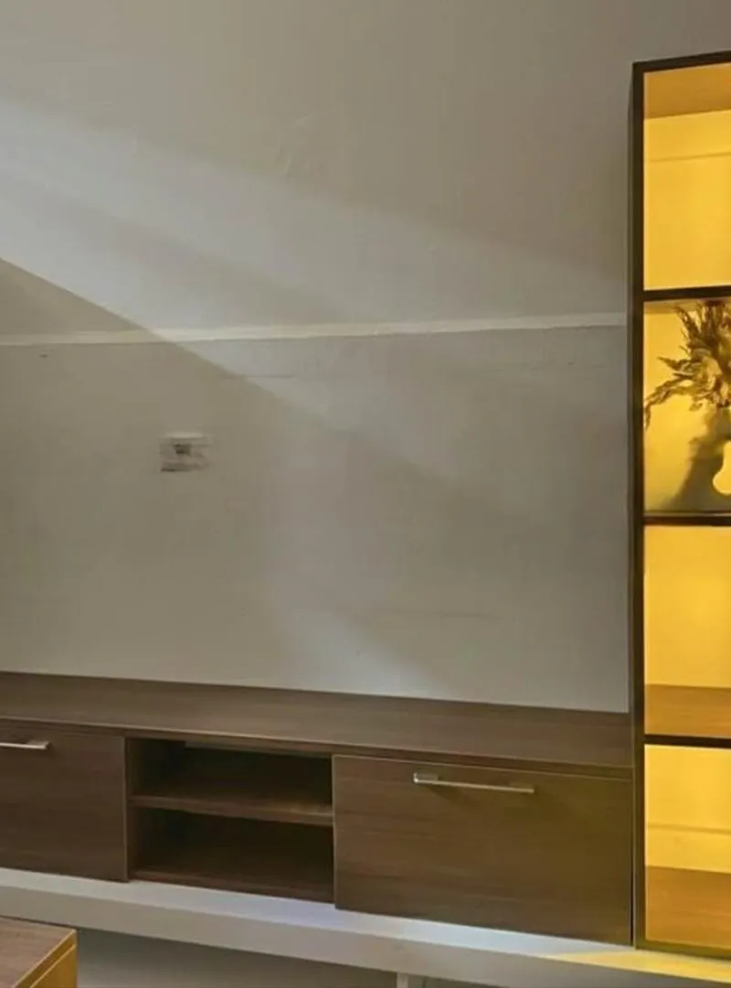 Meuble TV avec niche LED ✨