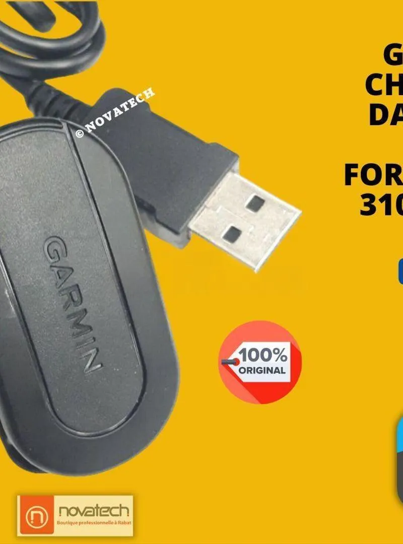 Chargeur Garmin pour Forerunner 310/405/410/910