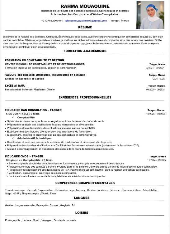 Assistante comptable