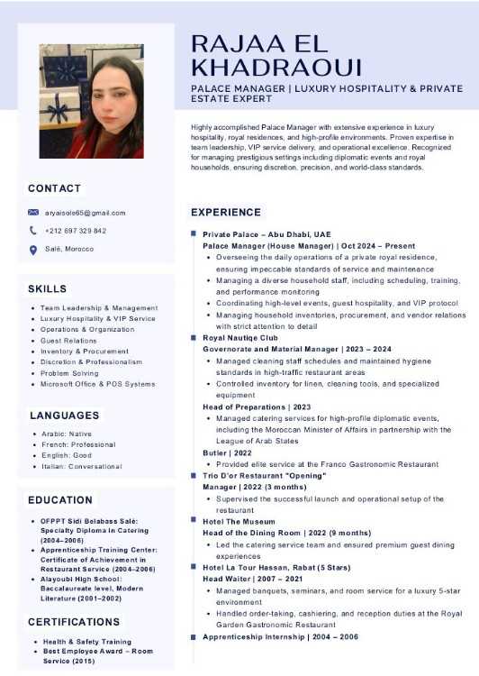 Superviseur restauration housekeeping