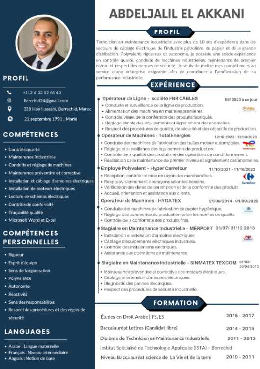 Lettre de motivation