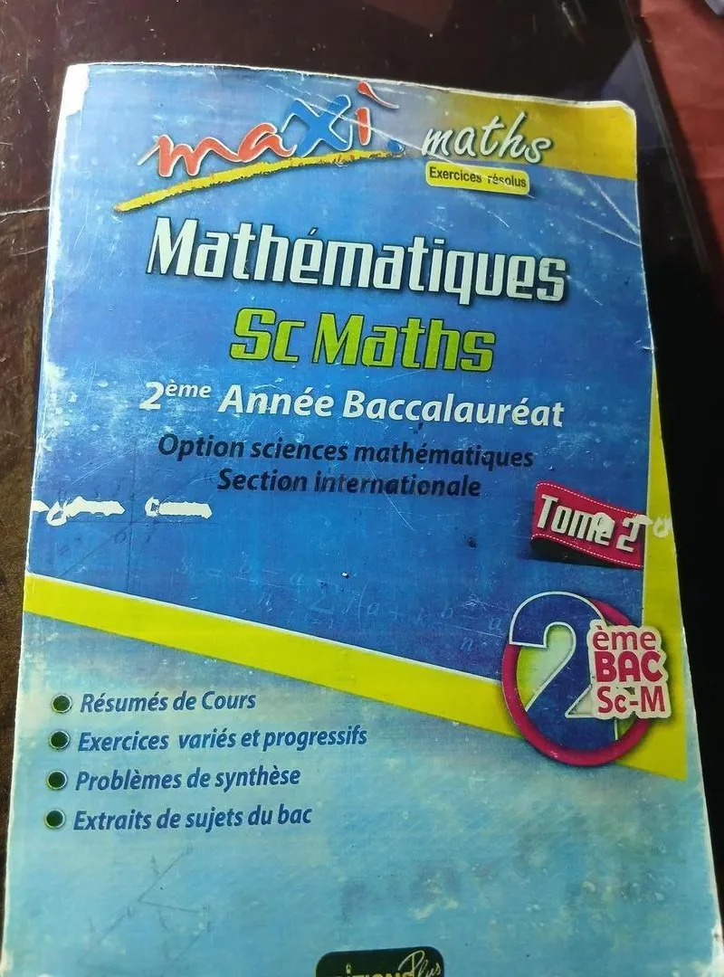 Maxi Math 2BAC Sc Math (Version Imprimée - T1& T2)