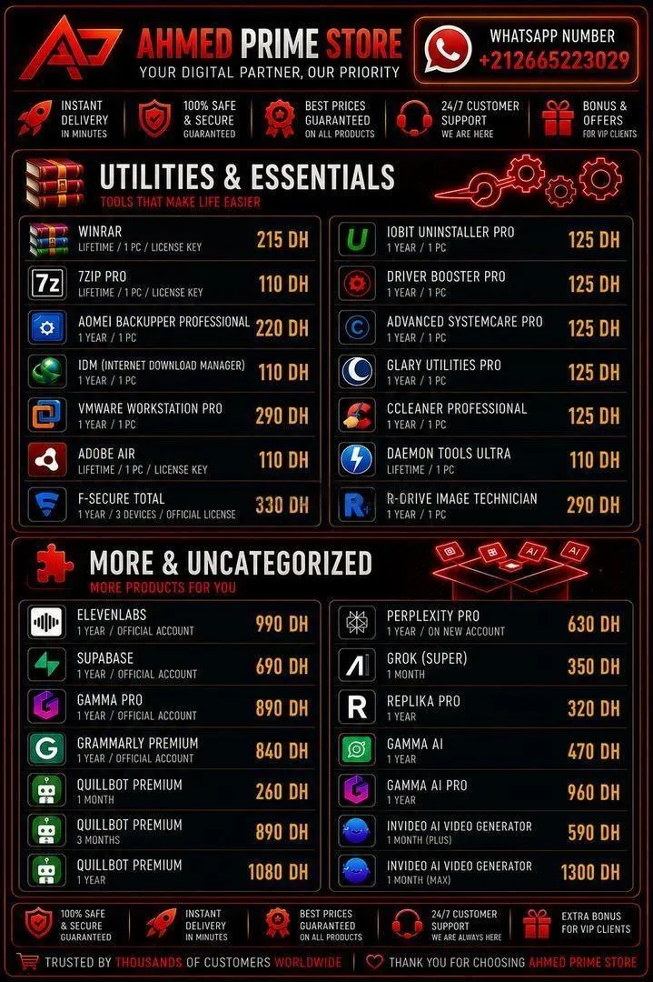 Logiciels Premium et Outils Digitaux