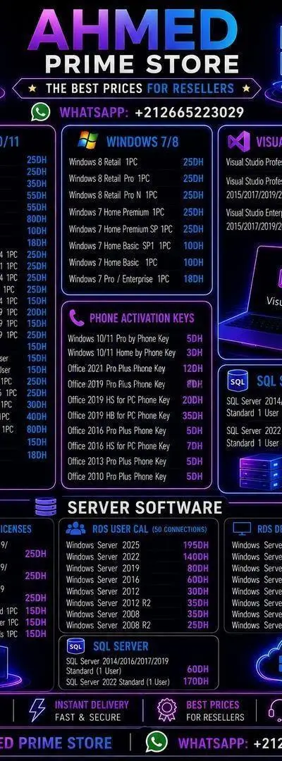 Licences Windows Office et Visual Studio