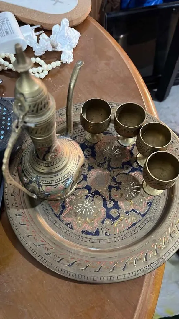 Ensemble en cuivre authentique