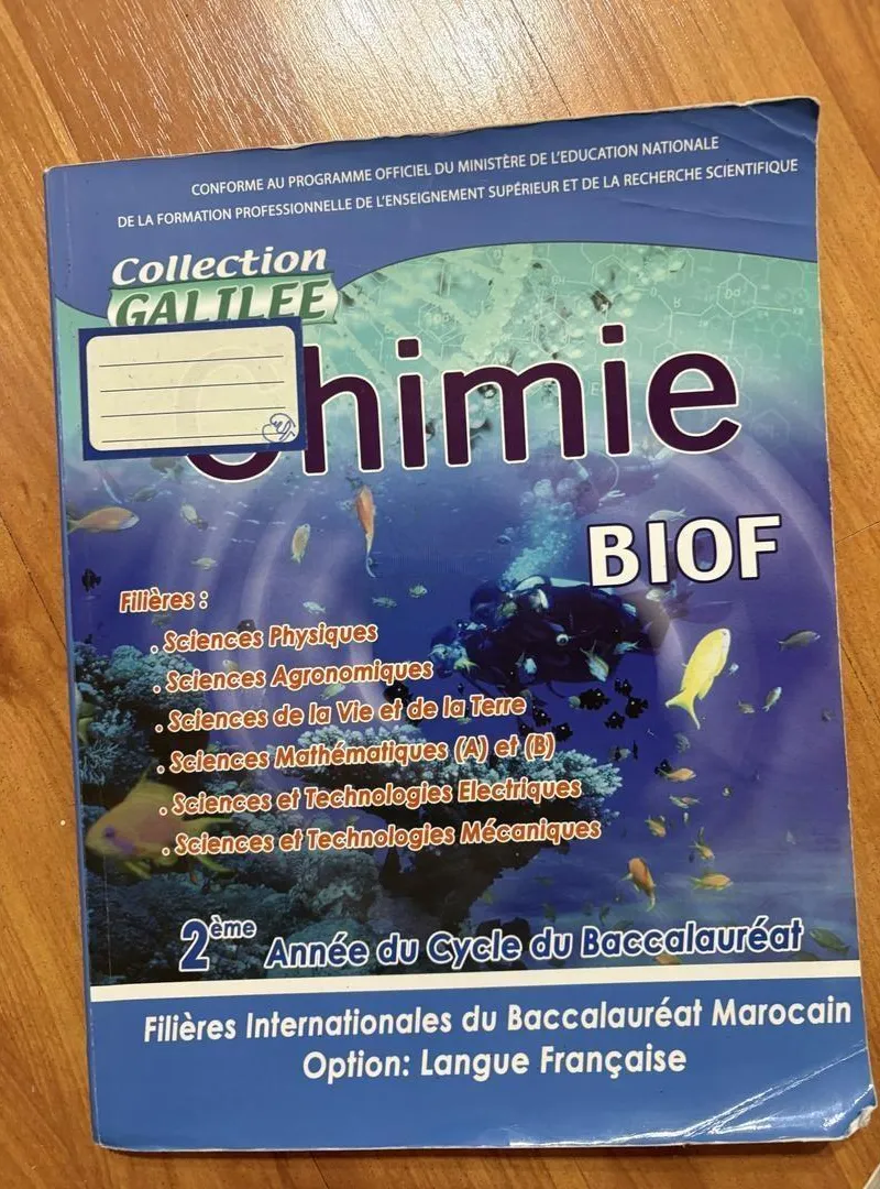 Collection Galilee - Chimie Biof - 2e Bac